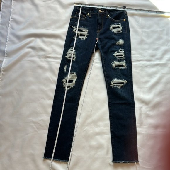 Juicy Couture Moonlight Wash Denim Skinny Jeans Size 24 - Picture 6 of 8